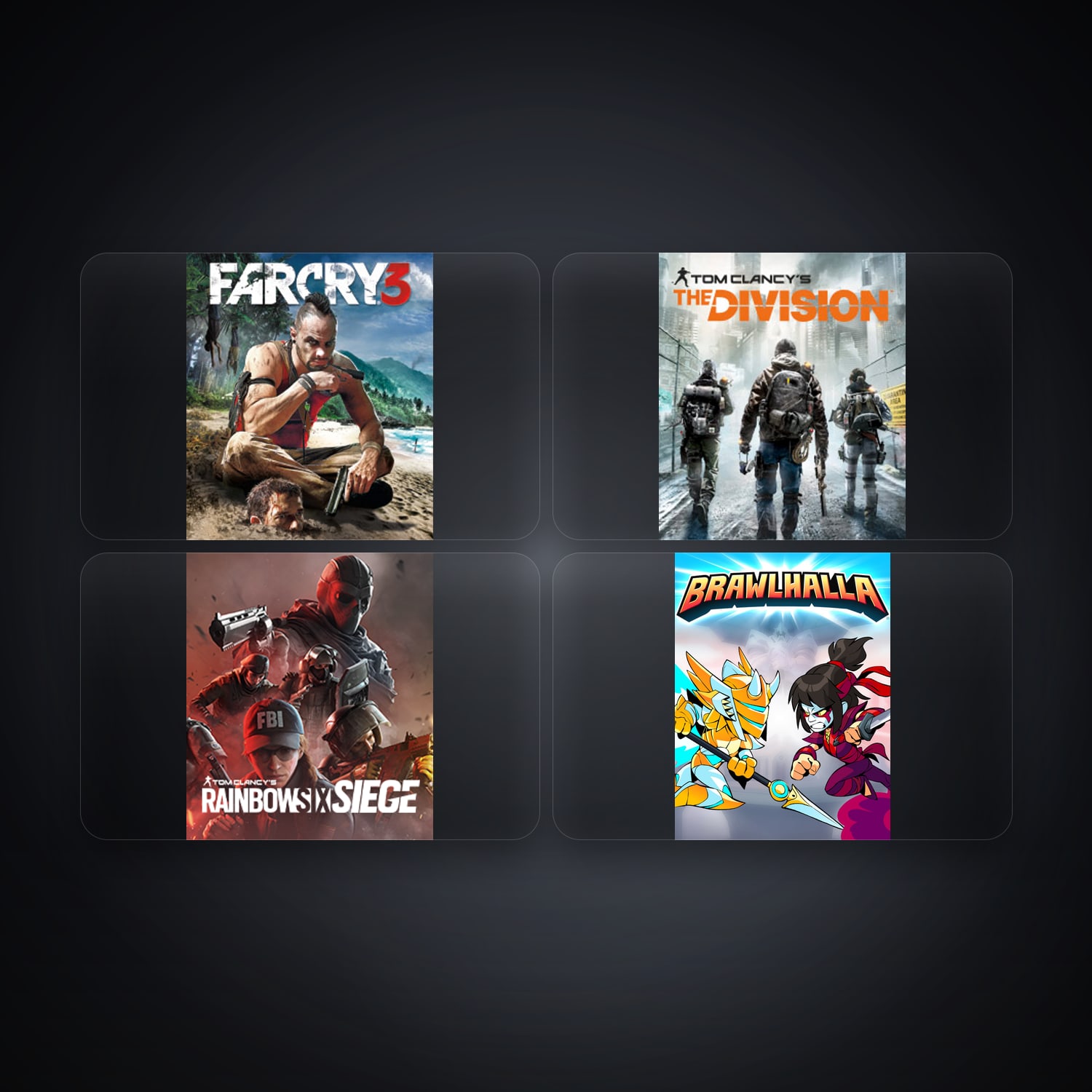 حساب يوبيسوفت فيه Far Cry 3 Deluxe Edition وTom Clancy's The Division، BR، 4 ألعاب — HabibiAccounts
