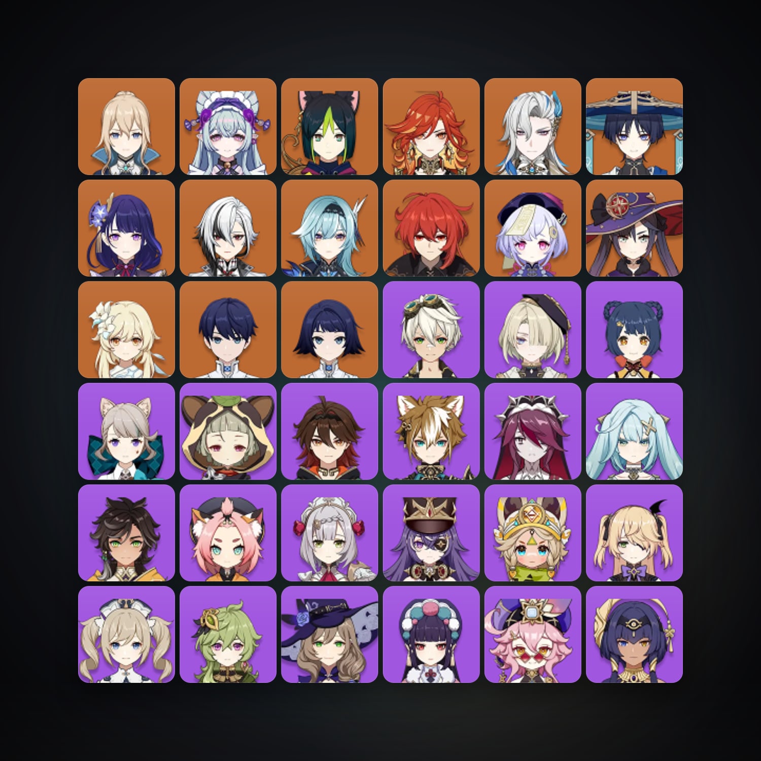 Genshin Impact | AR 55 | 53 Chars | 12× 5★ — Genshin / miHoYo Account — HabibiAccounts