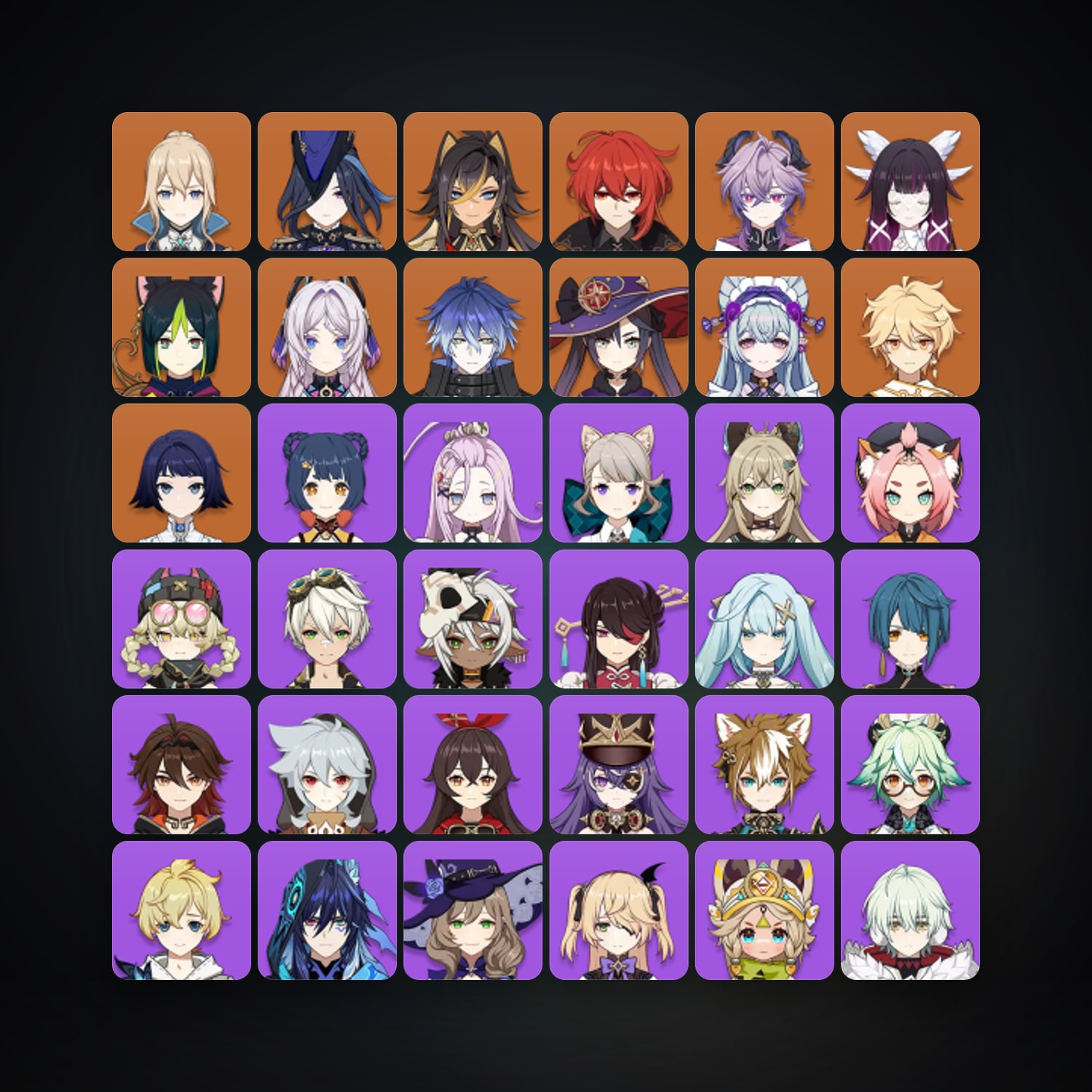 Genshin Impact | AR 57 | 53 Chars | 11× 5★ — Genshin / miHoYo Account — HabibiAccounts