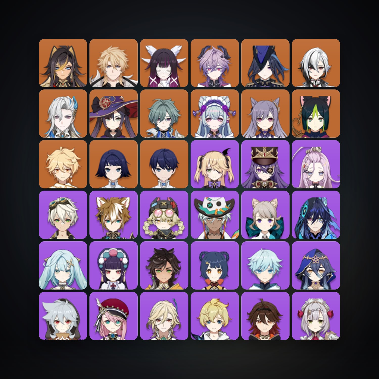 Genshin Impact | AR 57 | 58 Chars | 12× 5★ — Genshin / miHoYo Account — HabibiAccounts