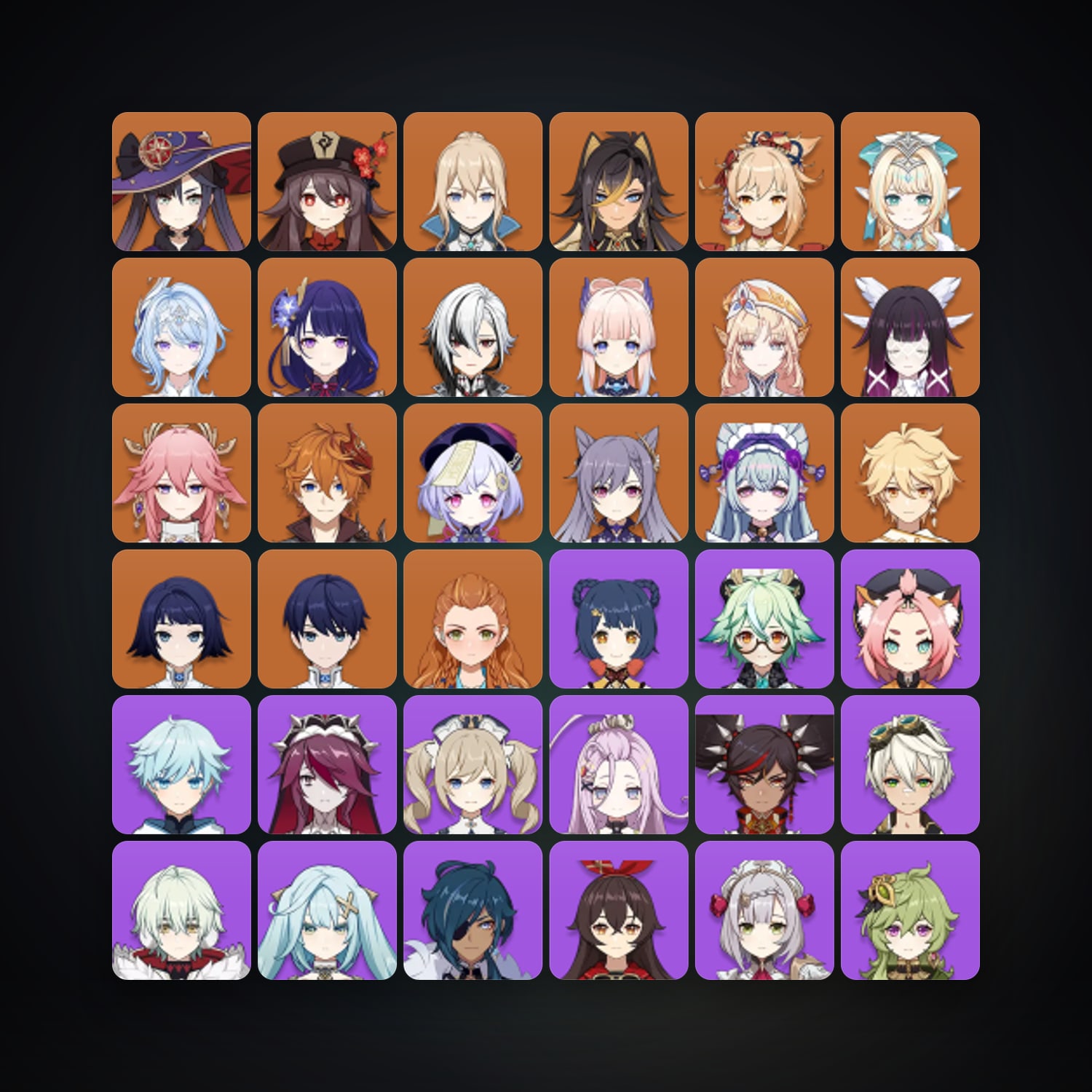Genshin Impact | AR 57 | 60 Chars | 17× 5★ — Genshin / miHoYo Account — HabibiAccounts
