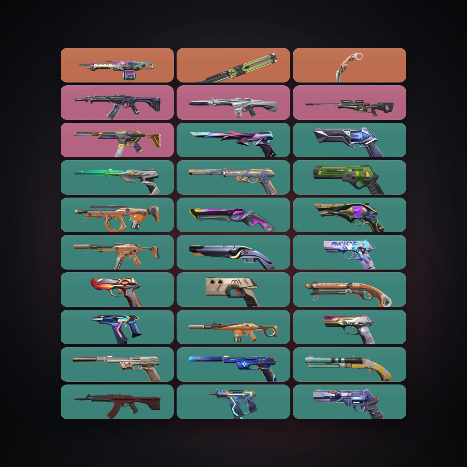Valorant account: AP Silver 2 locker — 2 knives, 61 skins, lvl 618 — HabibiAccounts