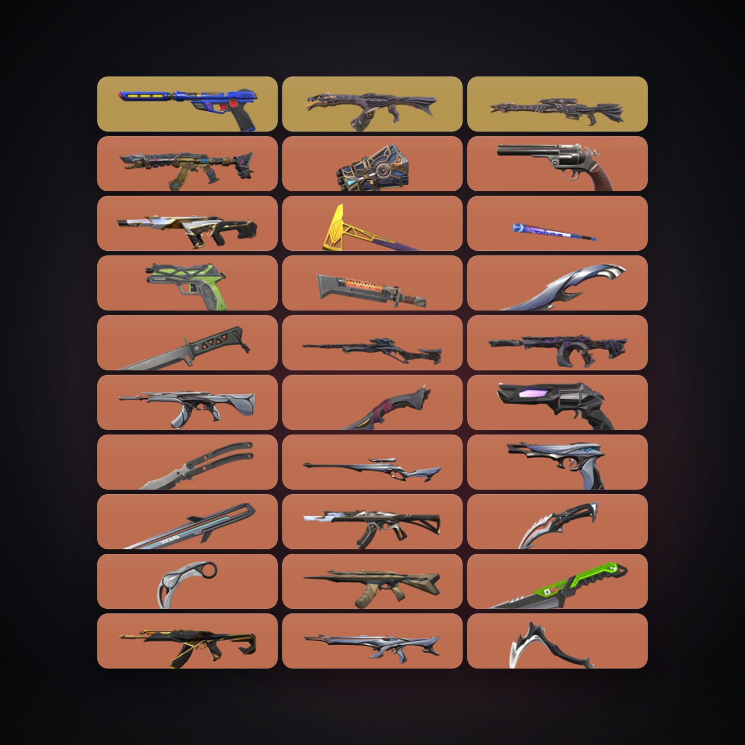 Valorant account: EU Silver 1 locker — 15 knives, 181 skins, lvl 162 — 24 LoL champions, 3 LoL skins — HabibiAccounts