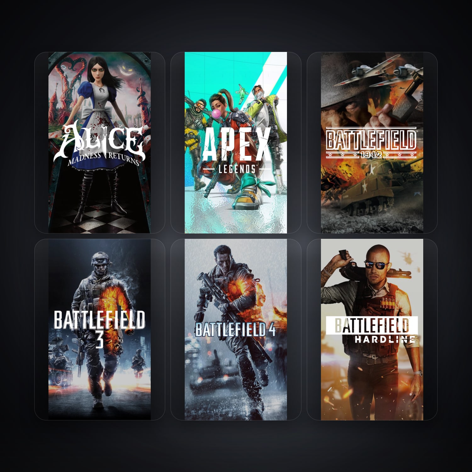 EA account — Alice: Madness Returns + Apex Legends — FR — 31 games — HabibiAccounts