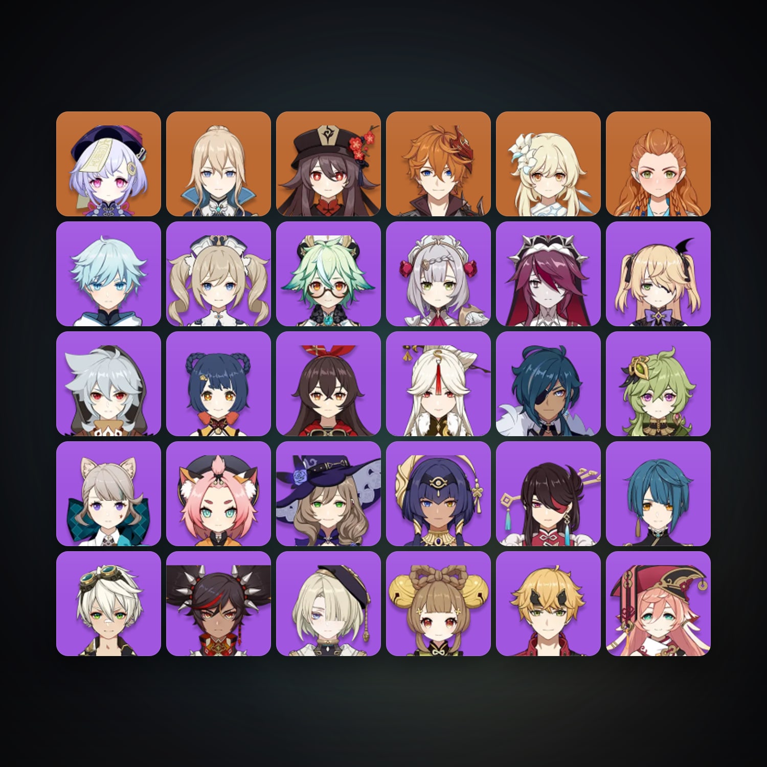Genshin Impact account — AR 55 | 30 Chars | 4× 5★ — HabibiAccounts