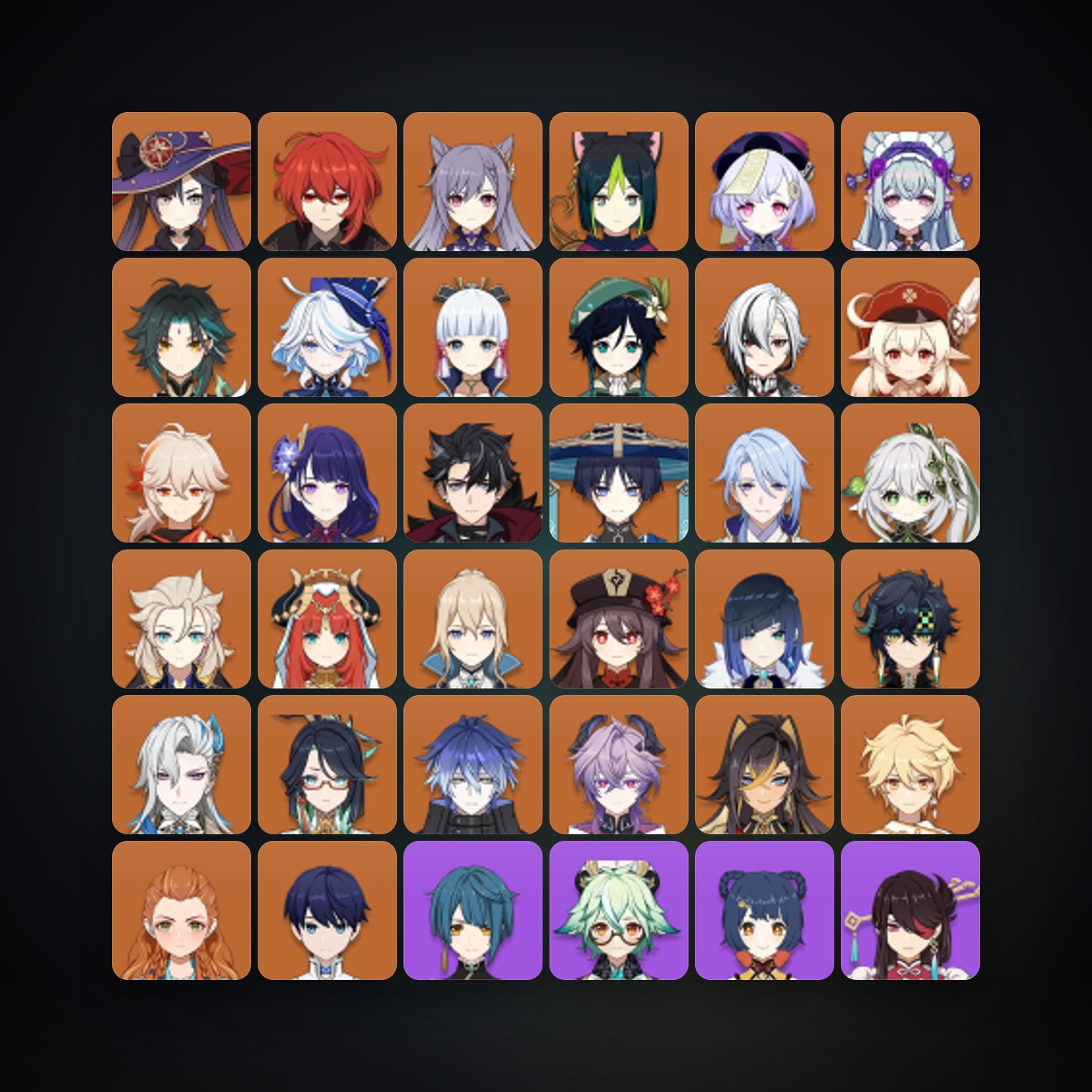 Genshin Impact | AR 60 | 76 Chars | 29× 5★ — Genshin / miHoYo Account — HabibiAccounts