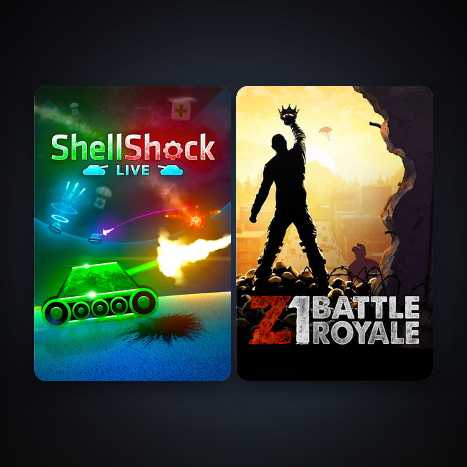 حساب ستيم فلين، ShellShock Live وZ1 Battle Royale، 2 لعبة، صامد واضح — HabibiAccounts