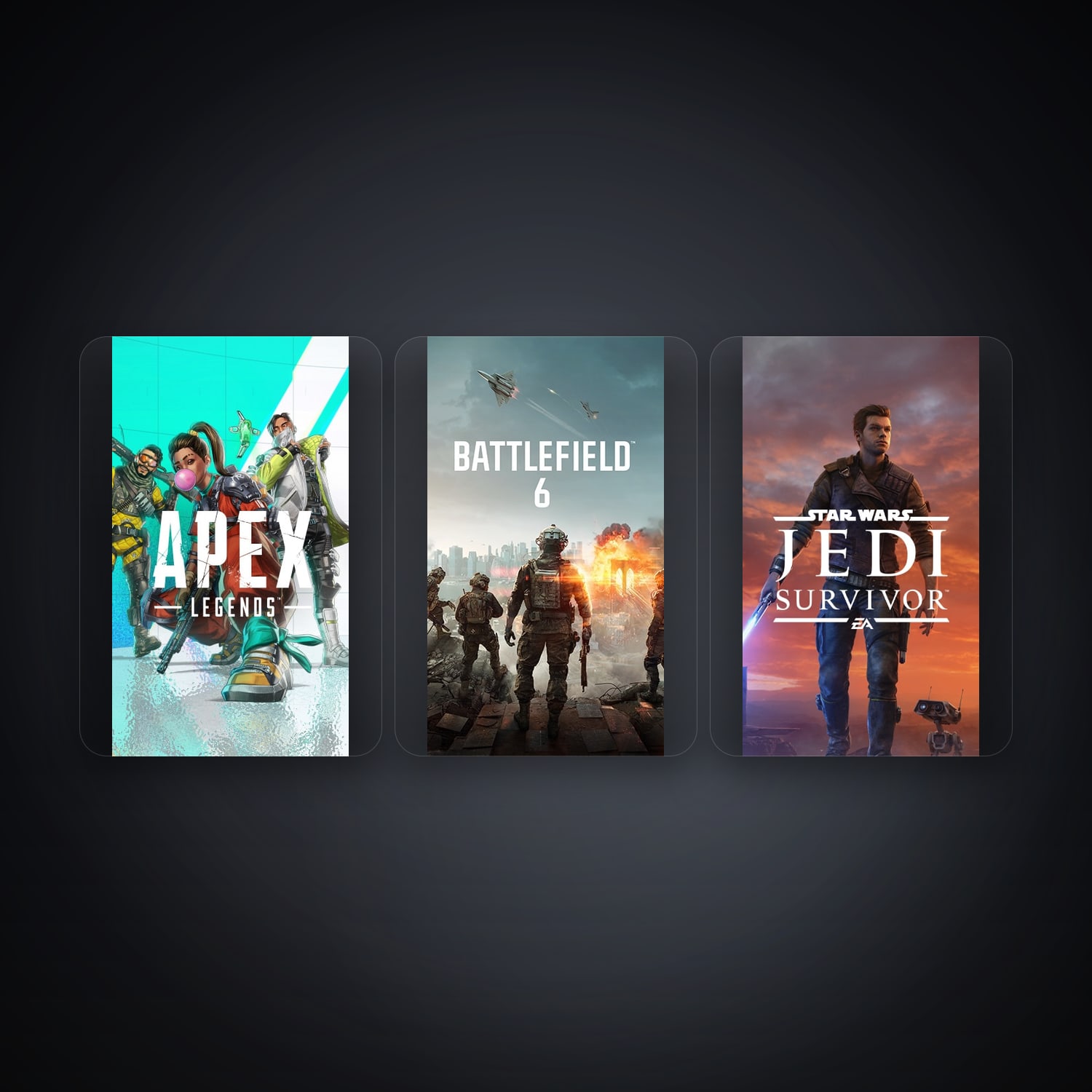 حساب إي إيه فيه Apex Legends وBattlefield 1، DE، 7 ألعاب — HabibiAccounts