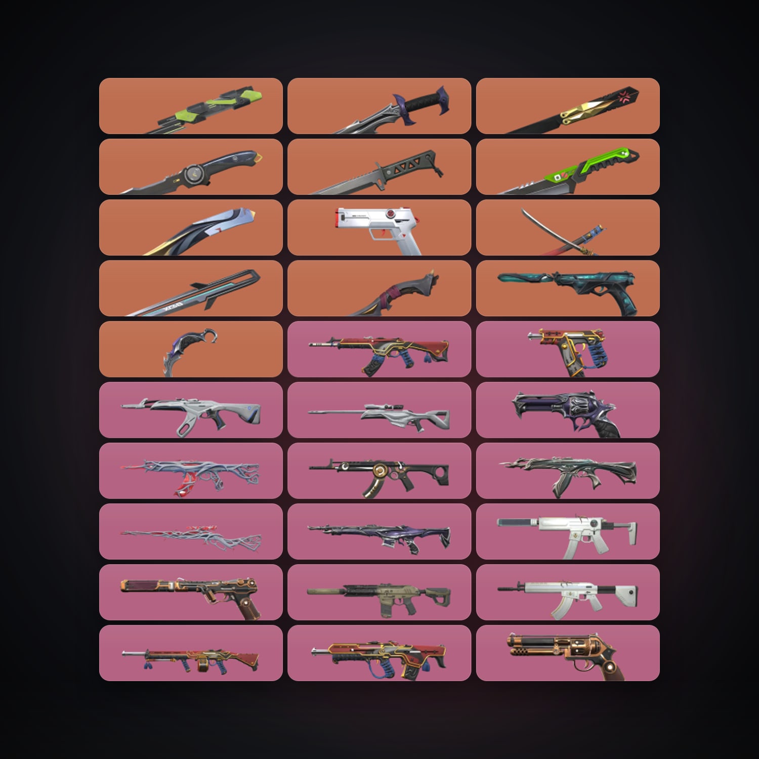 Valorant account: EU Diamond 2 locker — 11 knives, 112 skins, lvl 179 — 172 LoL champions, 224 LoL skins — HabibiAccounts