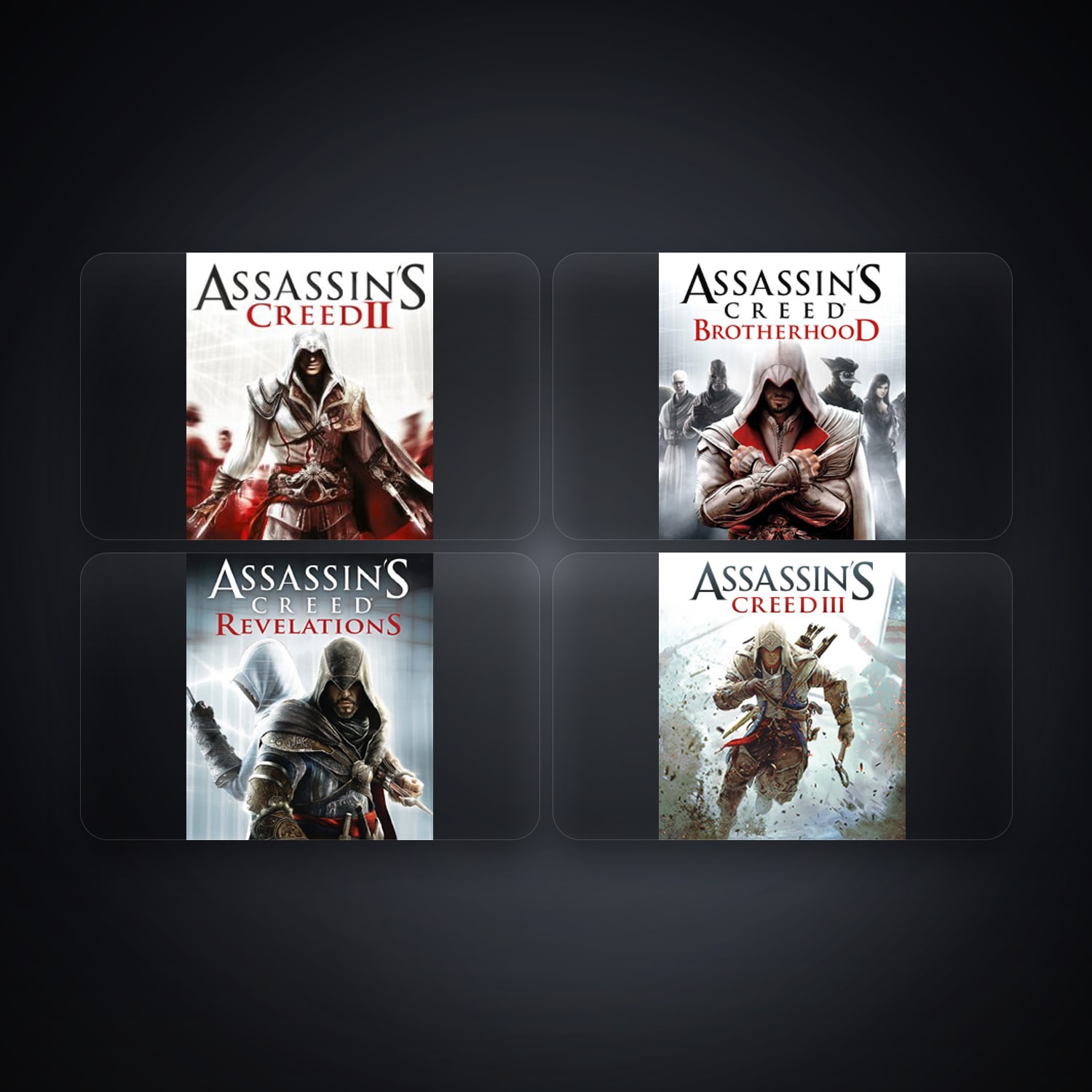 حساب يوبيسوفت فيه Assassin's Creed II وAssassin's Creed Brotherhood، DE، 4 ألعاب — HabibiAccounts