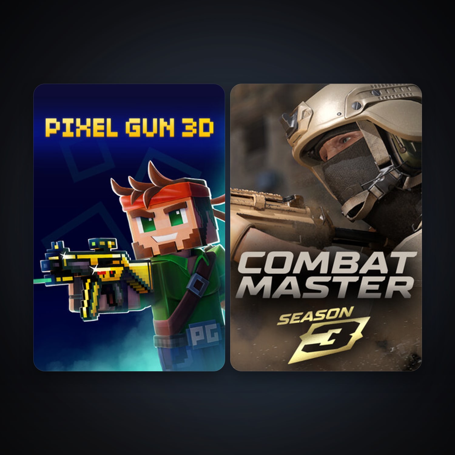 Steam account: Combat Master: Season 1 + Pixel Gun 3D: PC Edition, 4 games, clean — HabibiAccounts