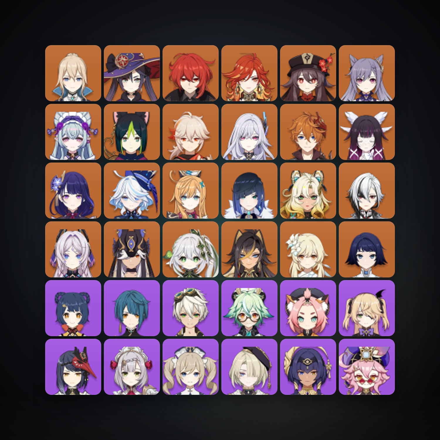 Genshin Impact account — AR 60 | 73 Chars | 22× 5★ — HabibiAccounts