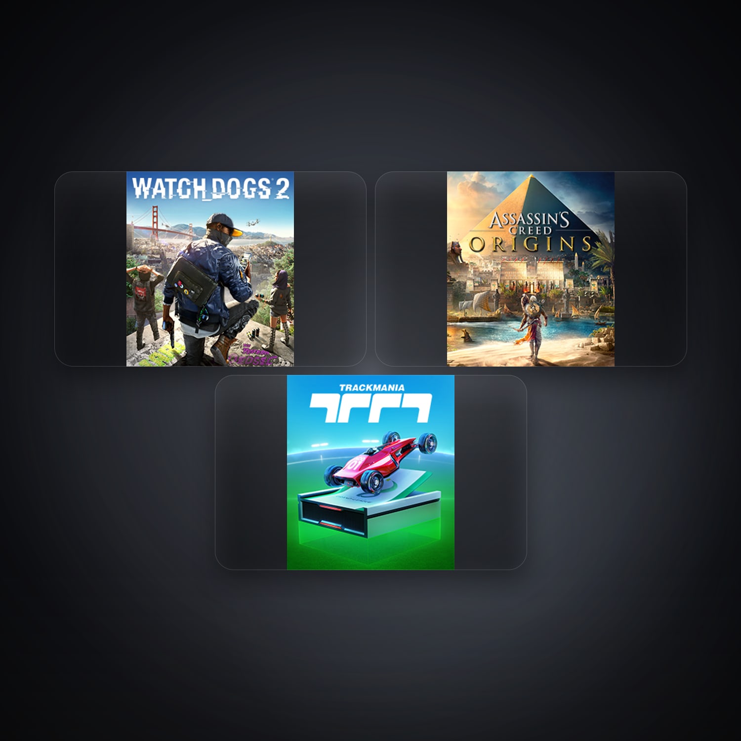 حساب يوبيسوفت فيه WATCH_DOGS 2 وAssassin's Creed Origins، BR، 3 ألعاب — HabibiAccounts
