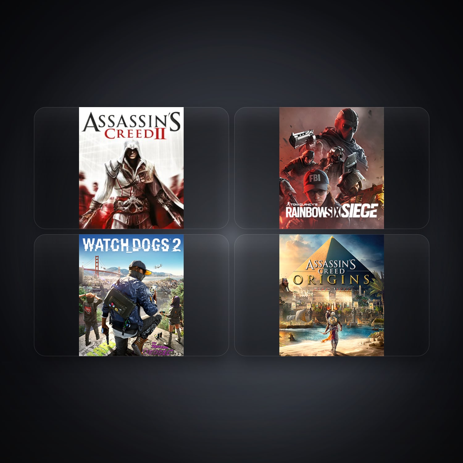 Ubisoft account — Assassin's Creed II + Tom Clancy's Rainbow Six Siege — TR — 4 games — HabibiAccounts