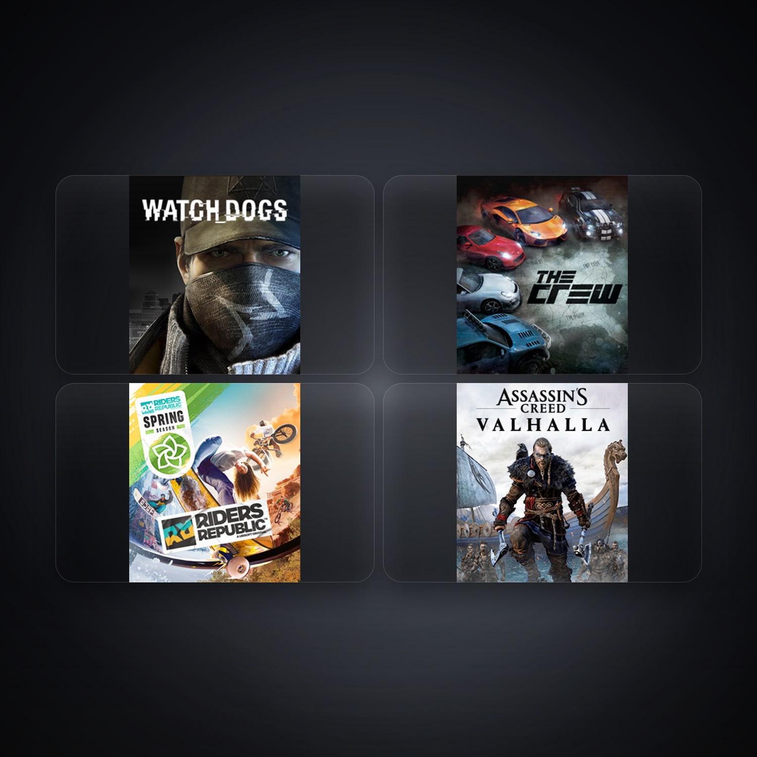 حساب يوبيسوفت فيه Watch_Dogs وThe Crew، BR، 4 ألعاب — HabibiAccounts