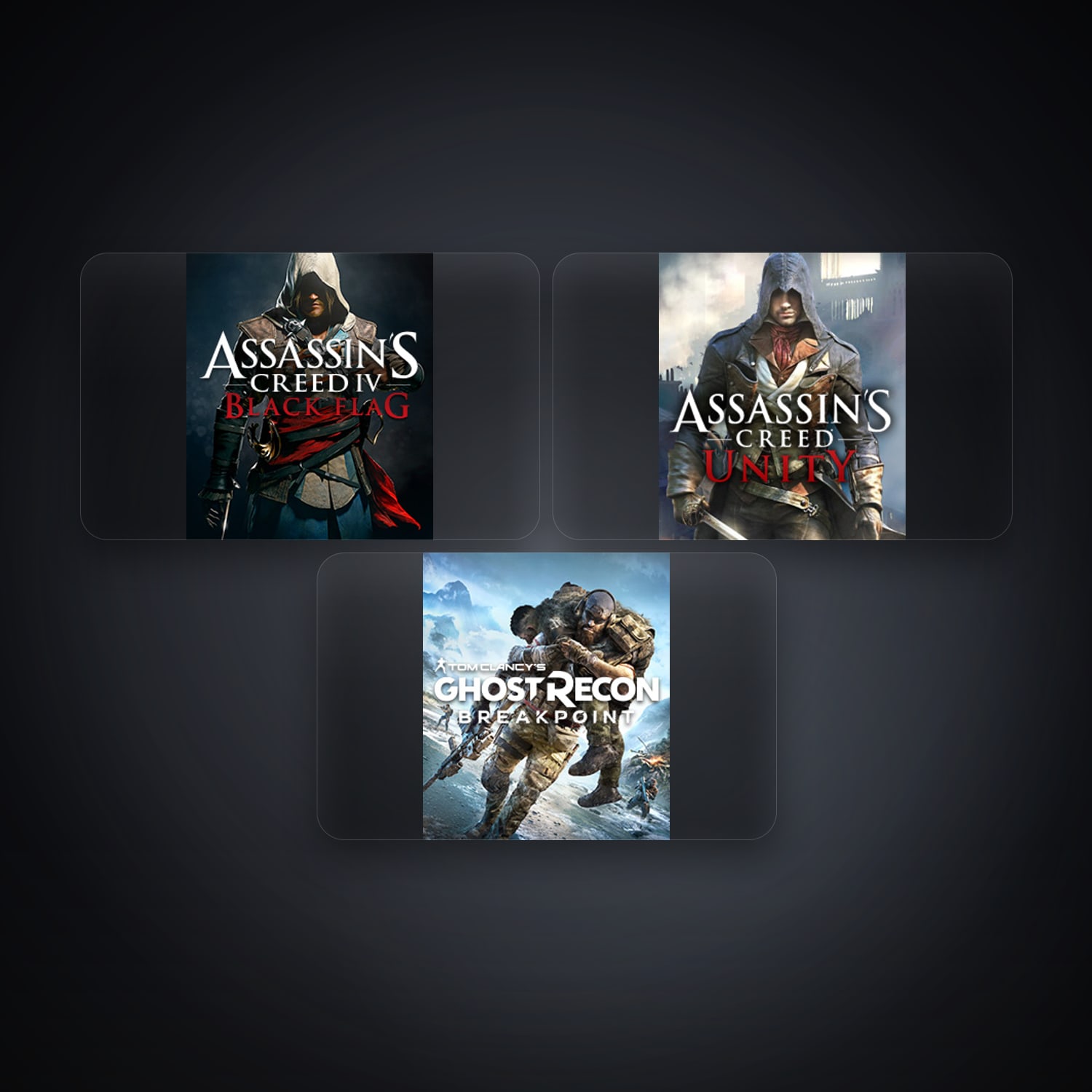 حساب يوبيسوفت فيه Assassin’s Creed IV Black Flag وAssassin's Creed Unity، TR، 3 ألعاب — HabibiAccounts