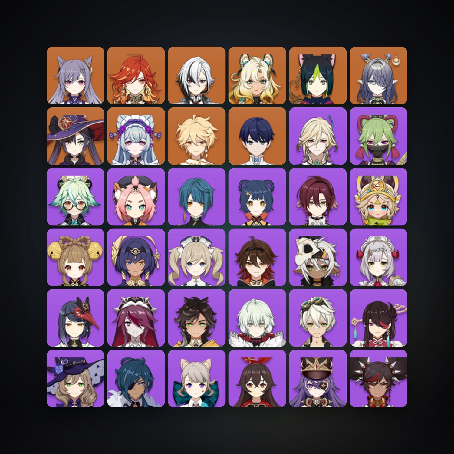 حساب جينشن إمباكت — AR 55 | 46 شخصية | 8× 5★ — HabibiAccounts