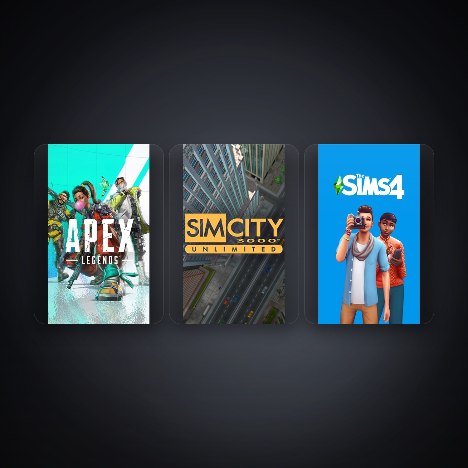 EA account — Apex Legends + Sim City 3000 Unlimited — GB — 4 games — HabibiAccounts