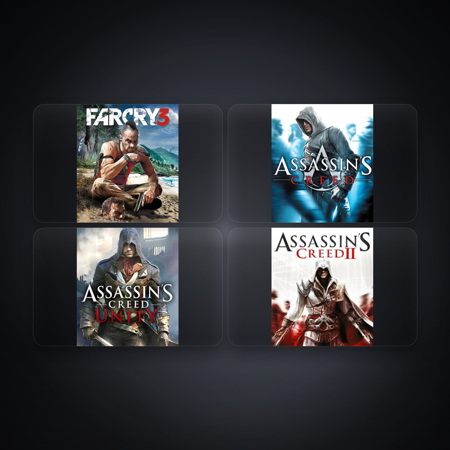 حساب يوبيسوفت فيه Far Cry 3 Deluxe Edition وAssassin's Creed، TR، 4 ألعاب — HabibiAccounts