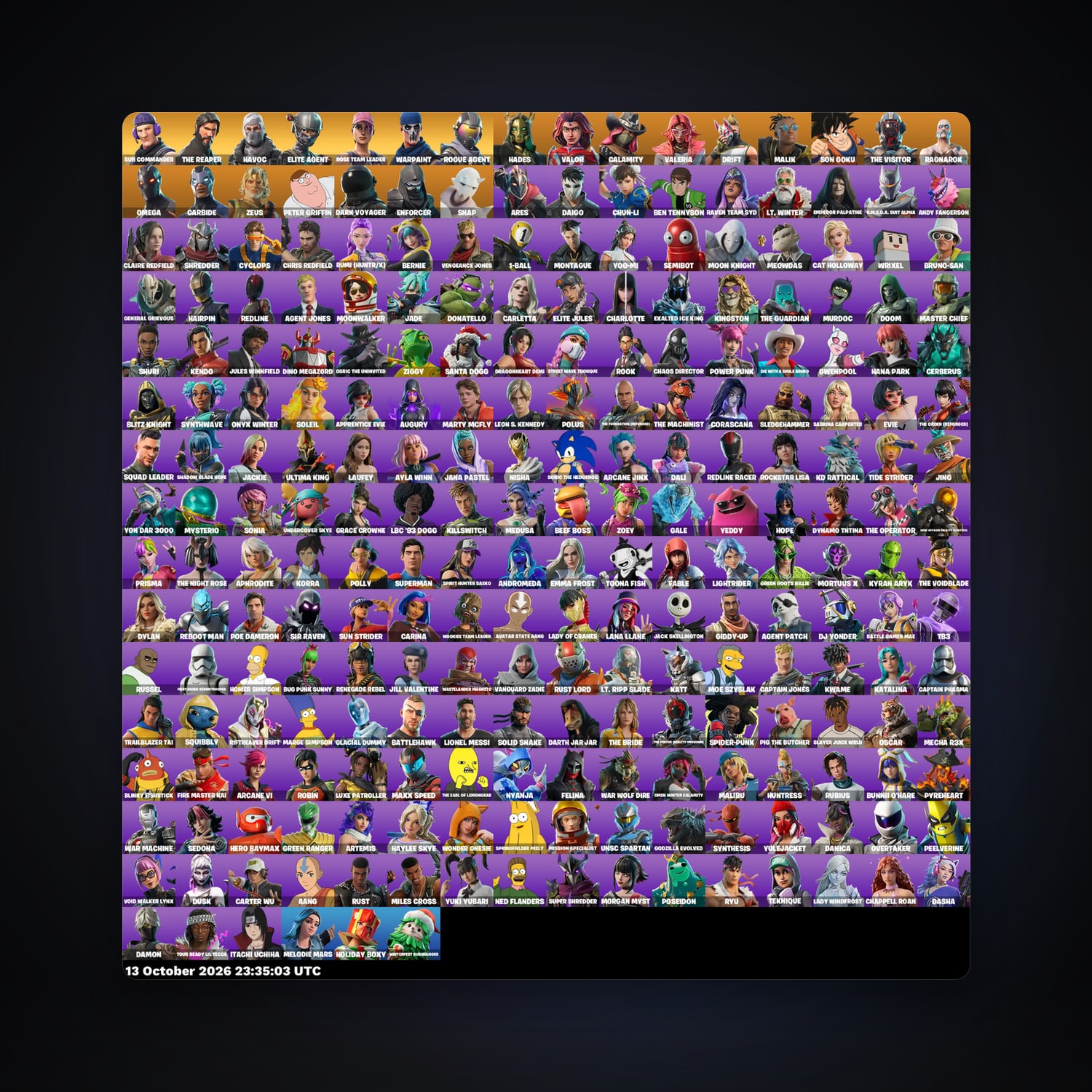 Fortnite account with Omega & Carbide — 246 skins — 1.1K V-Bucks — lvl 1997 — HabibiAccounts