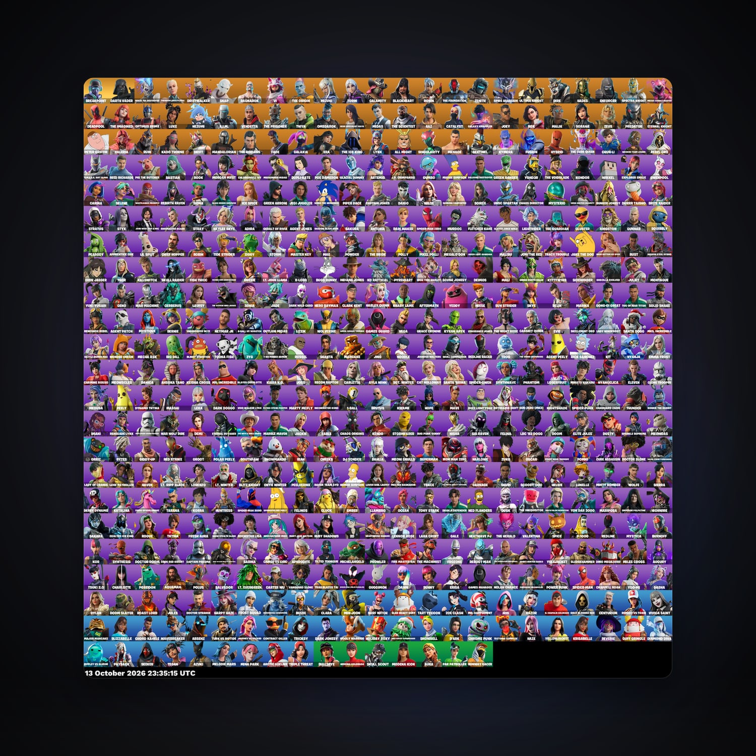 Fortnite account with Renzo the Destroyer & Paradigm (Reality-659) — 522 skins — 800 V-Bucks — lvl 8408 — HabibiAccounts