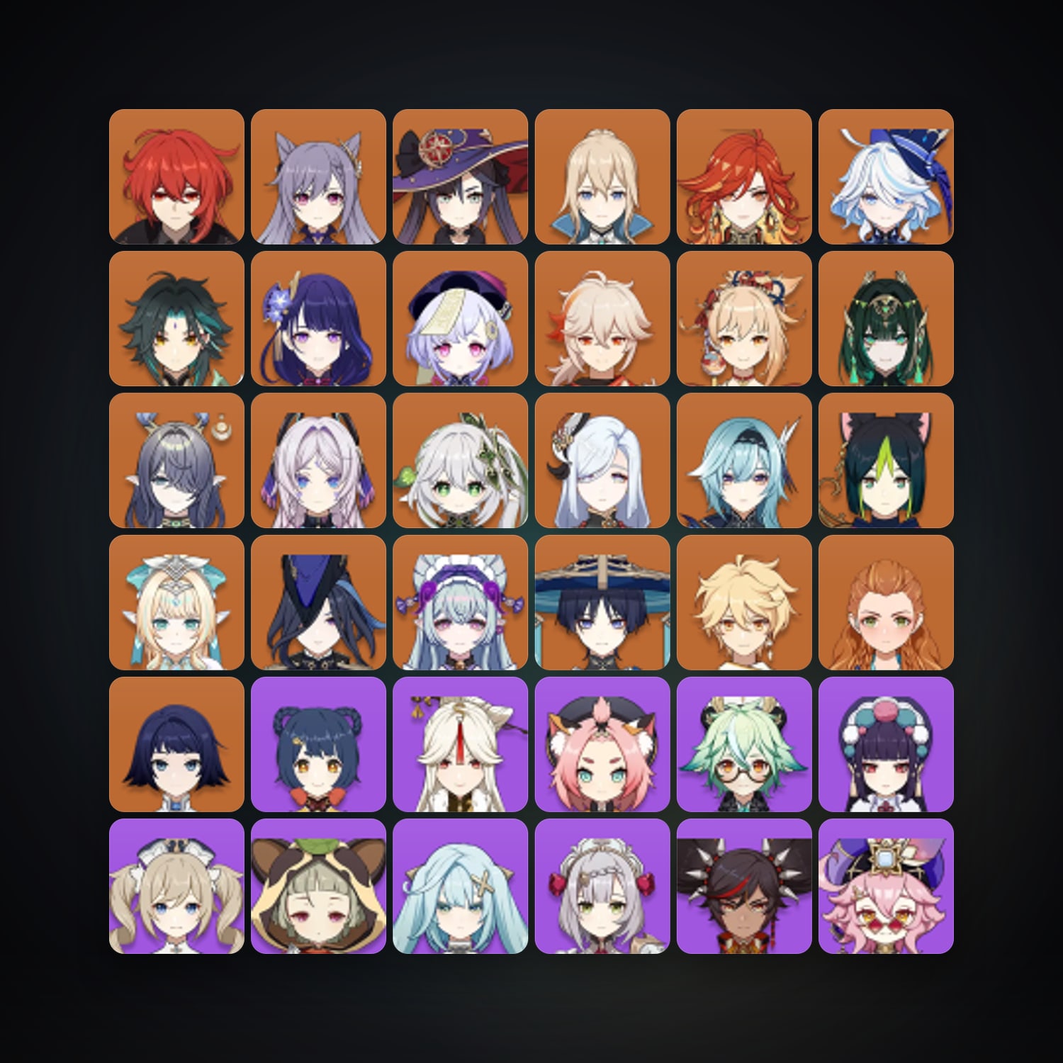 حساب جينشن إمباكت — AR 58 | 69 شخصية | 22× 5★ — HabibiAccounts