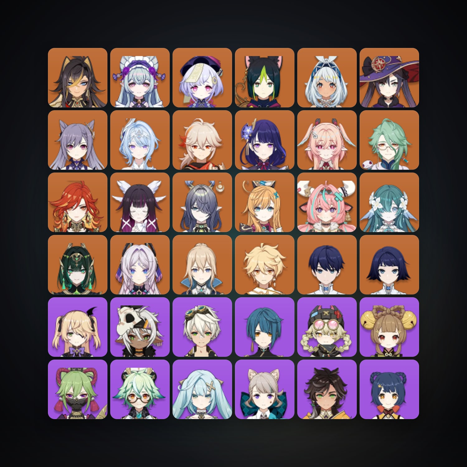 Genshin Impact | AR 60 | 72 Chars | 21× 5★ — Genshin / miHoYo Account — HabibiAccounts
