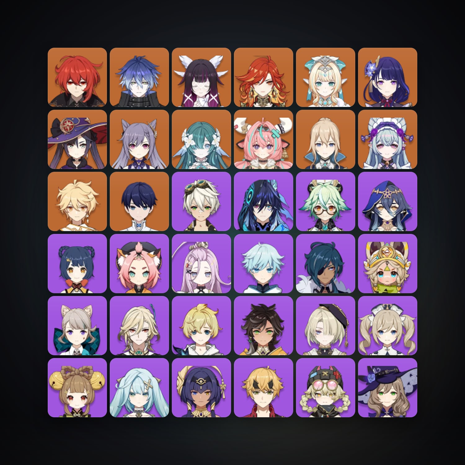 Genshin Impact account — AR 57 | 53 Chars | 12× 5★ — HabibiAccounts