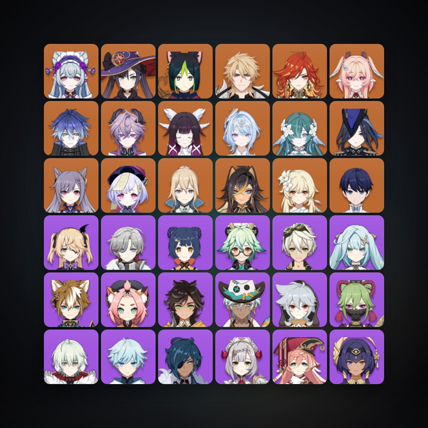 Genshin Impact account — AR 57 | 57 Chars | 16× 5★ — HabibiAccounts
