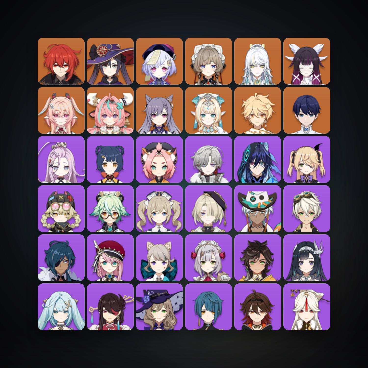 Genshin Impact | AR 57 | 48 Chars | 10× 5★ — Genshin / miHoYo Account — HabibiAccounts