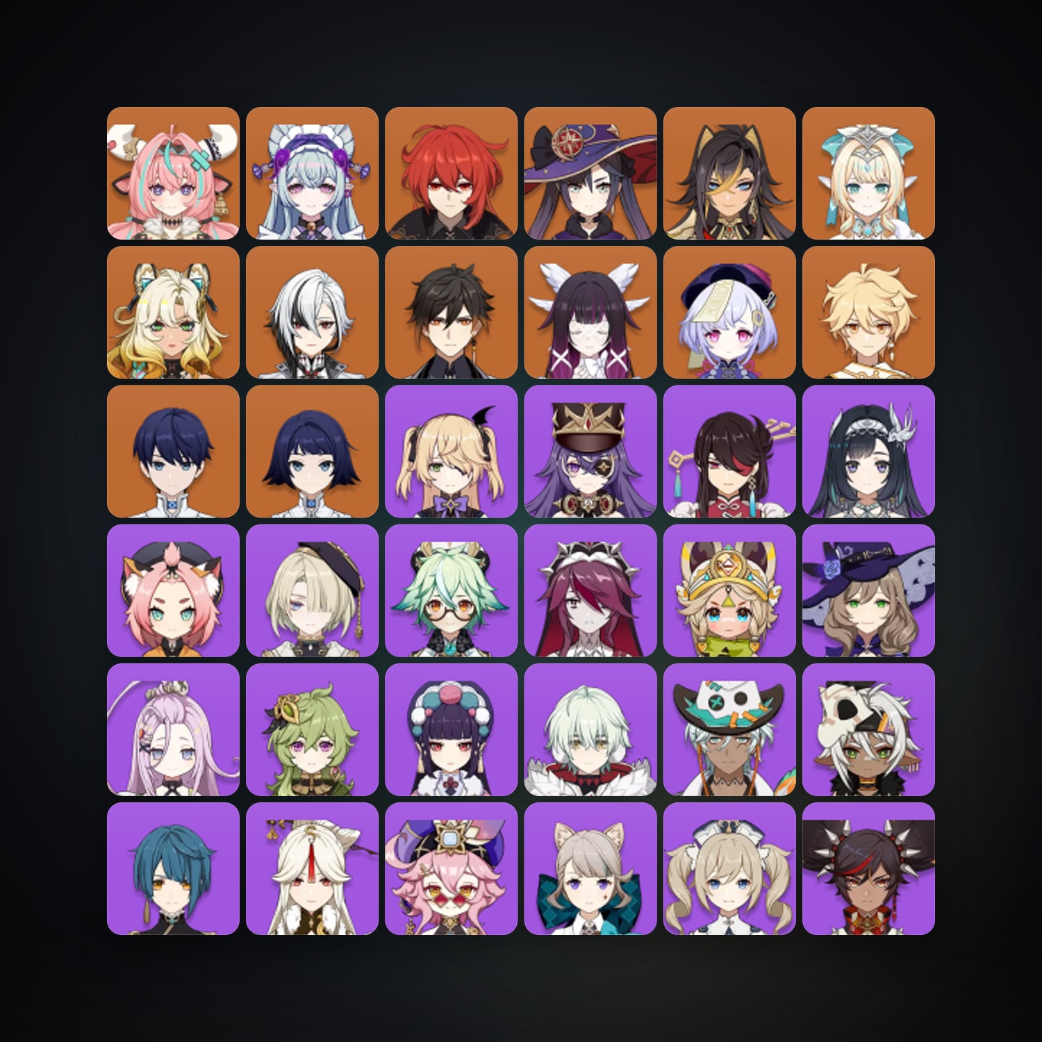 Genshin Impact | AR 57 | 53 Chars | 11× 5★ — Genshin / miHoYo Account — HabibiAccounts