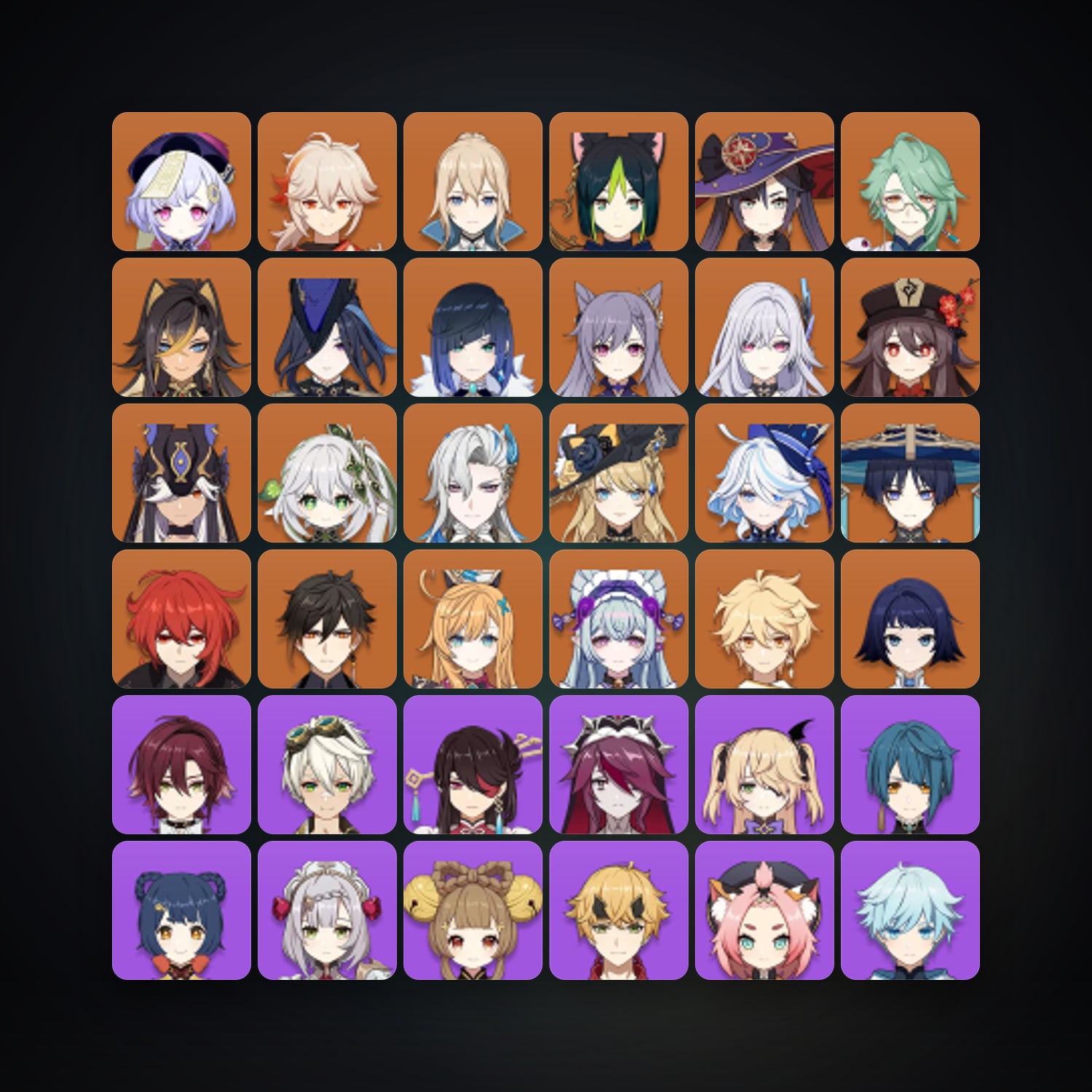 Genshin Impact | AR 59 | 69 Chars | 22× 5★ — Genshin / miHoYo Account — HabibiAccounts