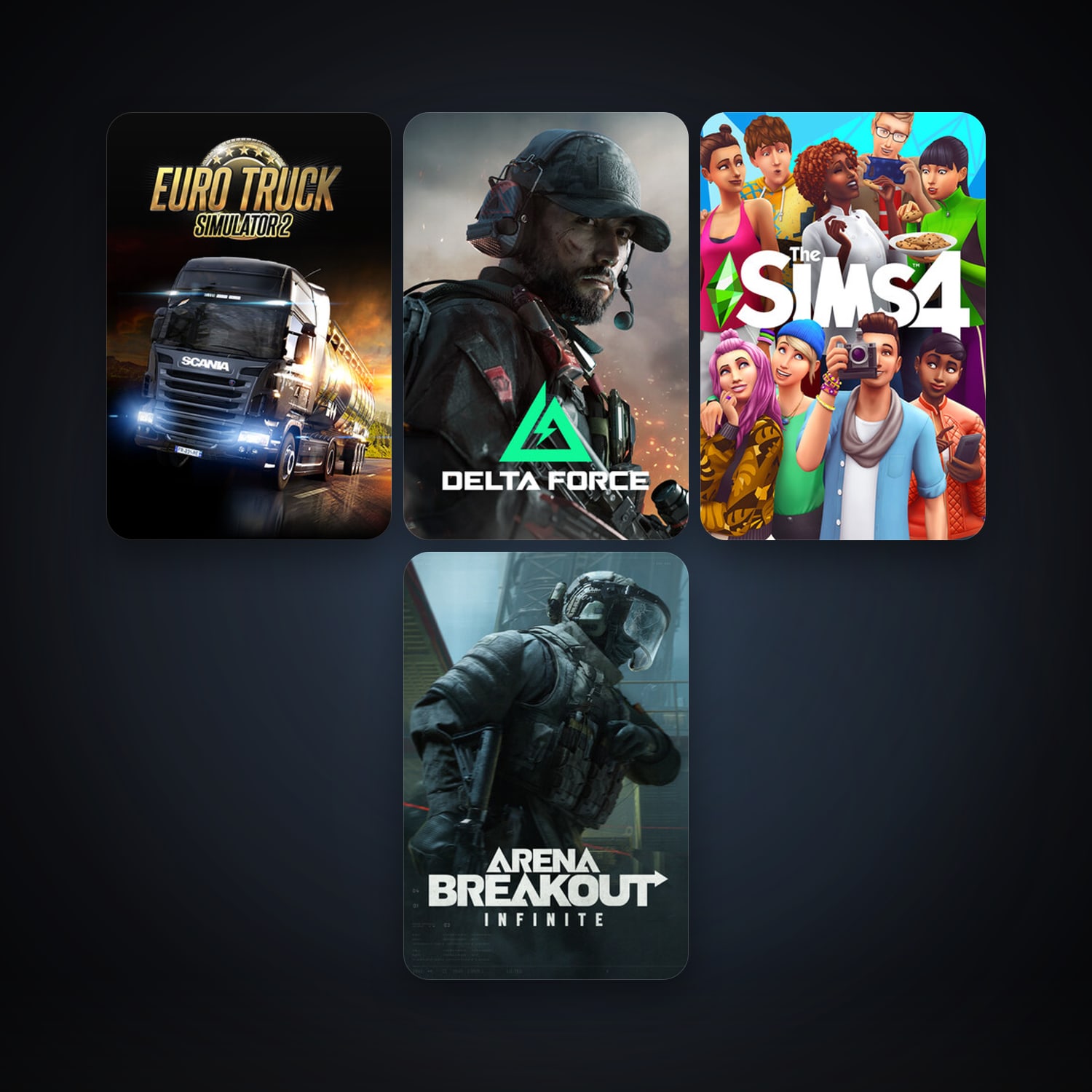 Steam account: Euro Truck Simulator 2 + The Sims 4, 8 games, clean — HabibiAccounts