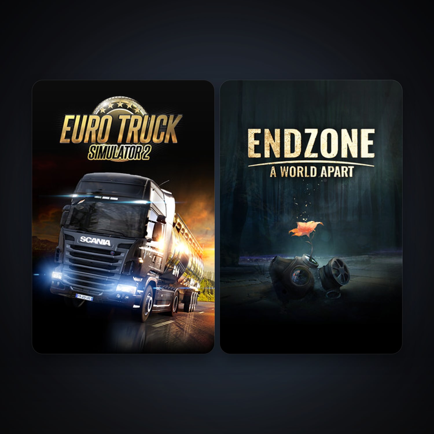 Steam account: Euro Truck Simulator 2 + Endzone - A World Apart, 3 games, clean — HabibiAccounts