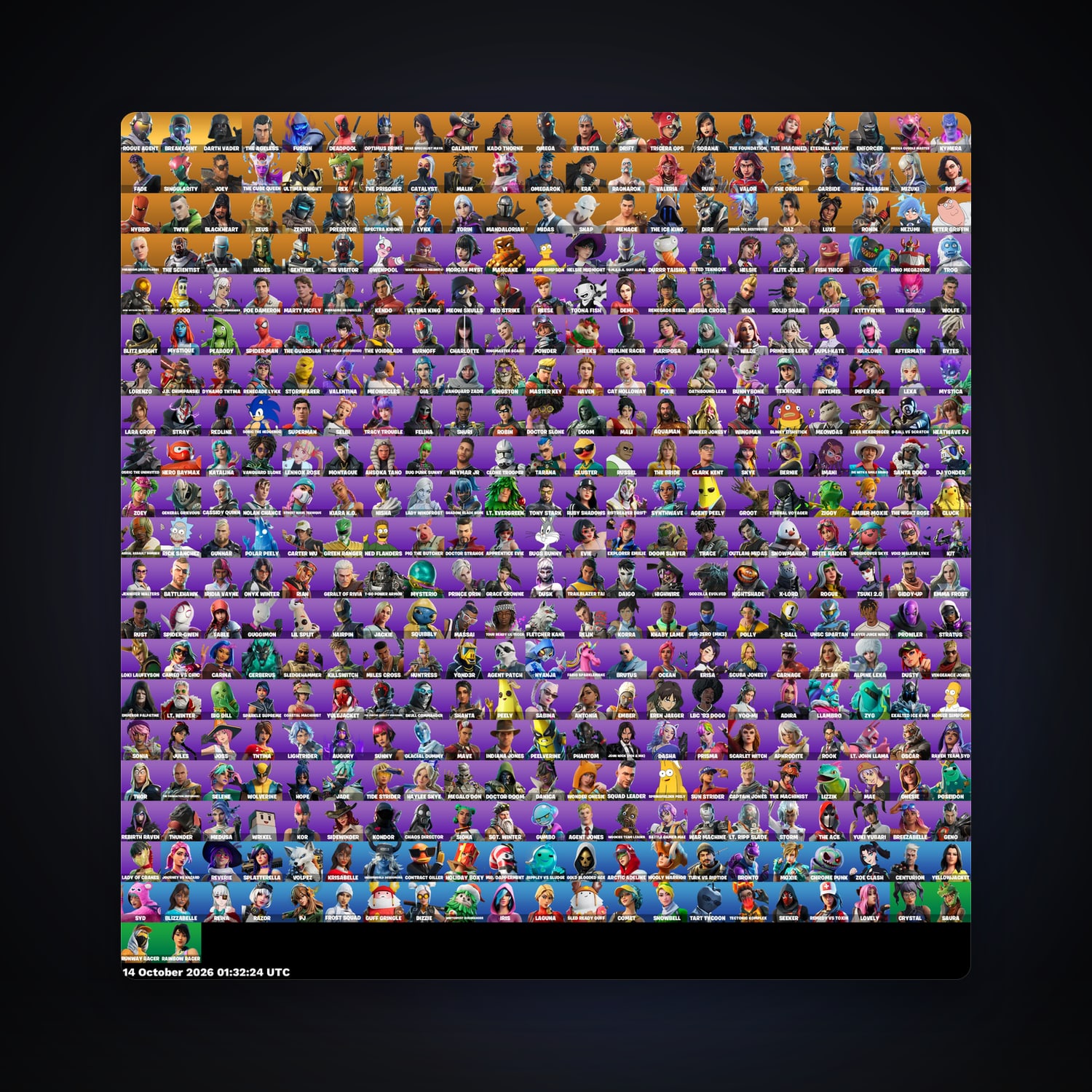 Fortnite account with Omega & Drift — 422 skins — 1.7K V-Bucks — lvl 7026 — HabibiAccounts
