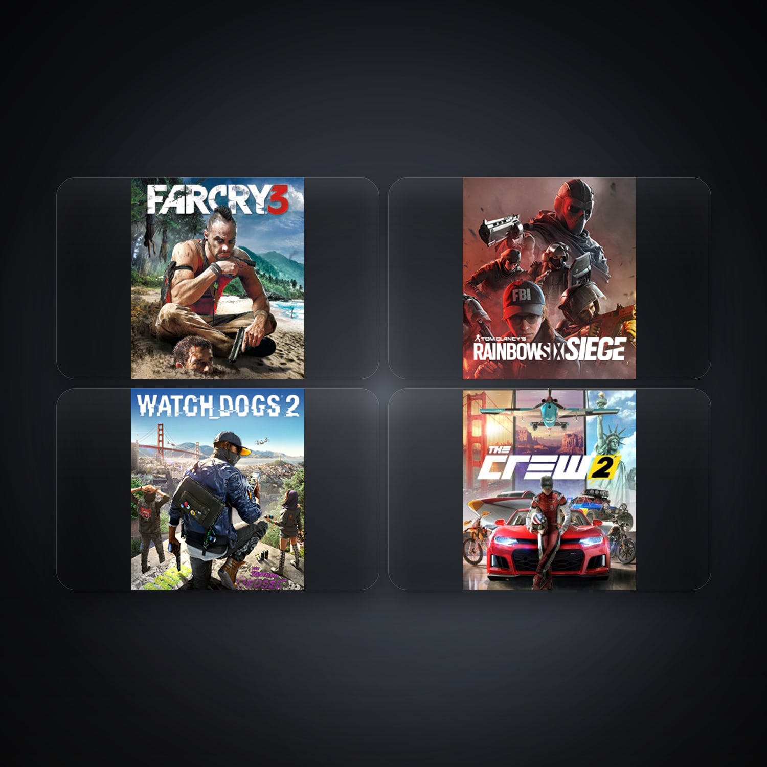 Ubisoft account — Far Cry 3 Deluxe Edition + Tom Clancy's Rainbow Six Siege — CO — 4 games — HabibiAccounts