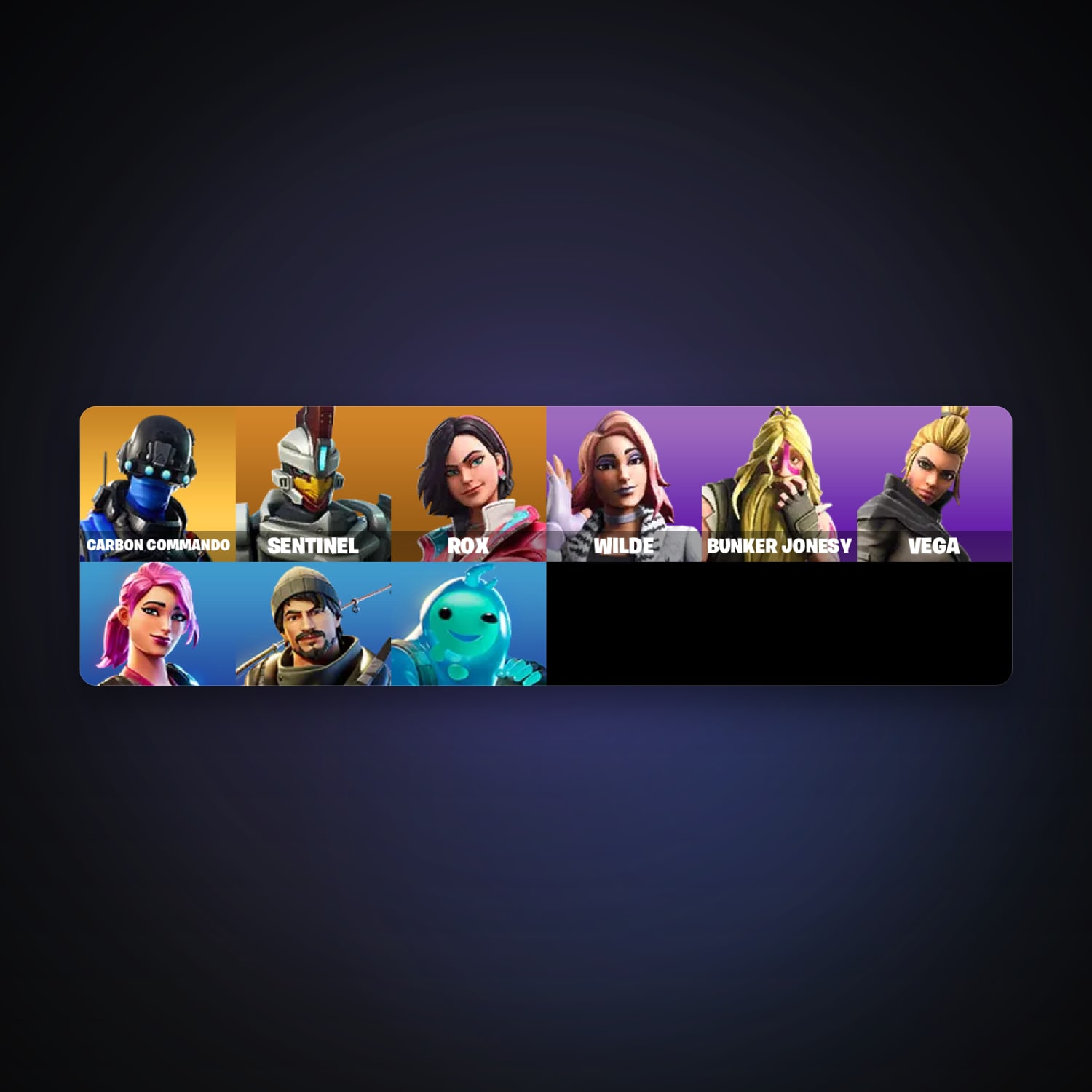 Fortnite account with Sentinel & Rox — 9 skins — 1.2K V-Bucks — lvl 149 — HabibiAccounts