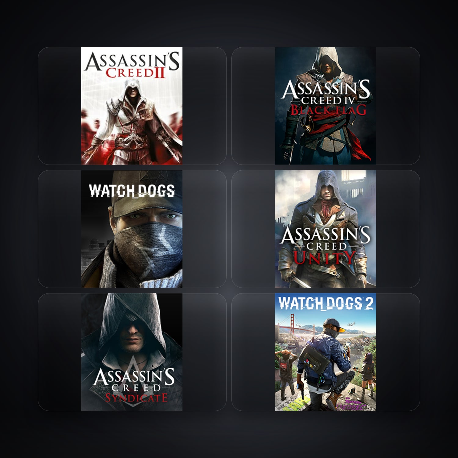 Ubisoft account — Assassin's Creed II + Assassin’s Creed IV Black Flag — TR — 8 games — HabibiAccounts