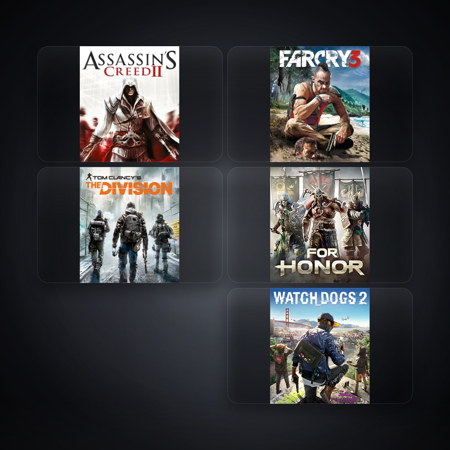 Ubisoft account — Assassin's Creed II + Far Cry 3 Deluxe Edition — UY — 8 games — HabibiAccounts