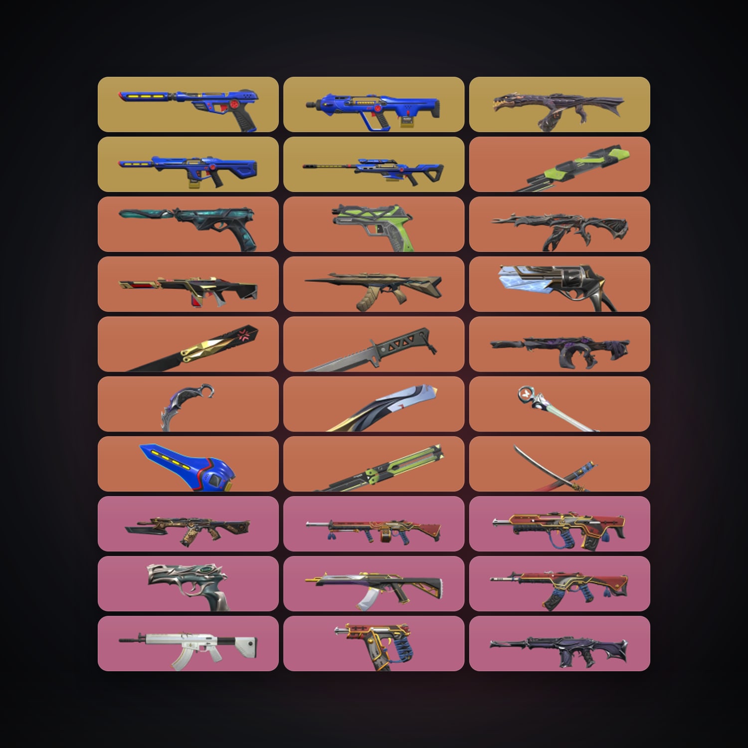 Valorant account: EU Gold 1 locker — 9 knives, 101 skins, lvl 99 — 166 LoL champions, 202 LoL skins — HabibiAccounts