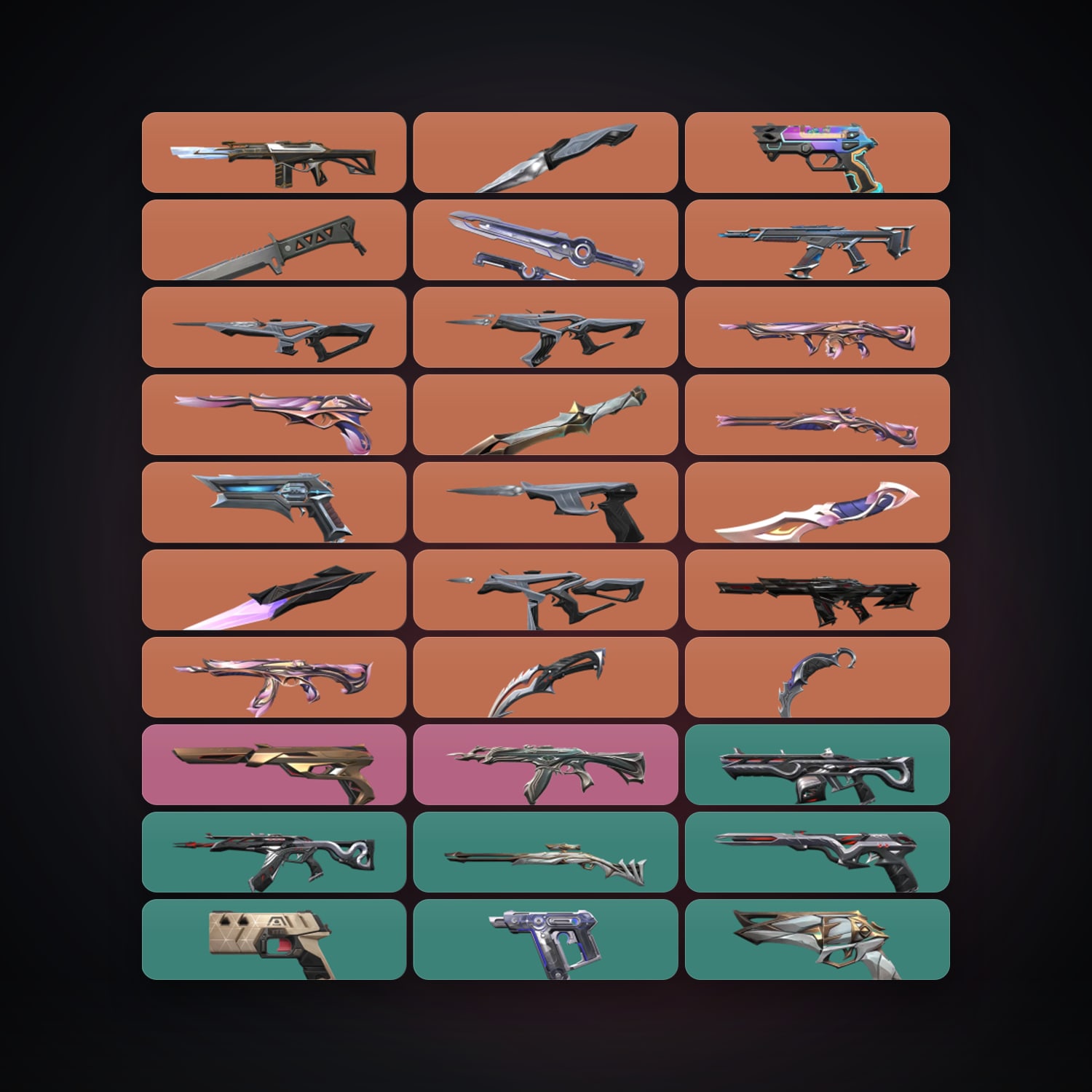 Valorant account: EU Ascendant 2 locker — 8 knives, 62 skins, lvl 135 — 120 LoL champions, 180 LoL skins — HabibiAccounts