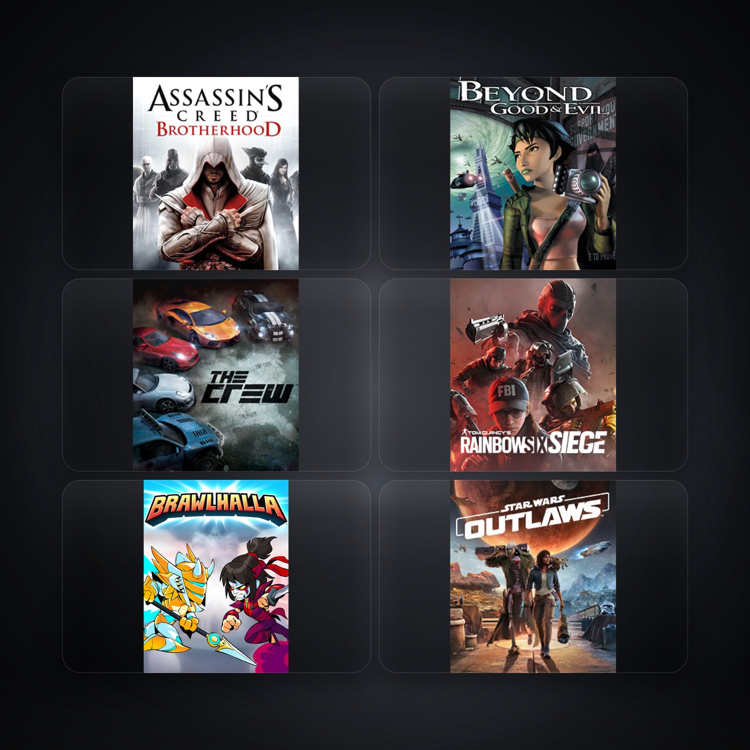 Ubisoft account — Assassin's Creed Brotherhood + Beyond Good and Evil — ES — 6 games — HabibiAccounts