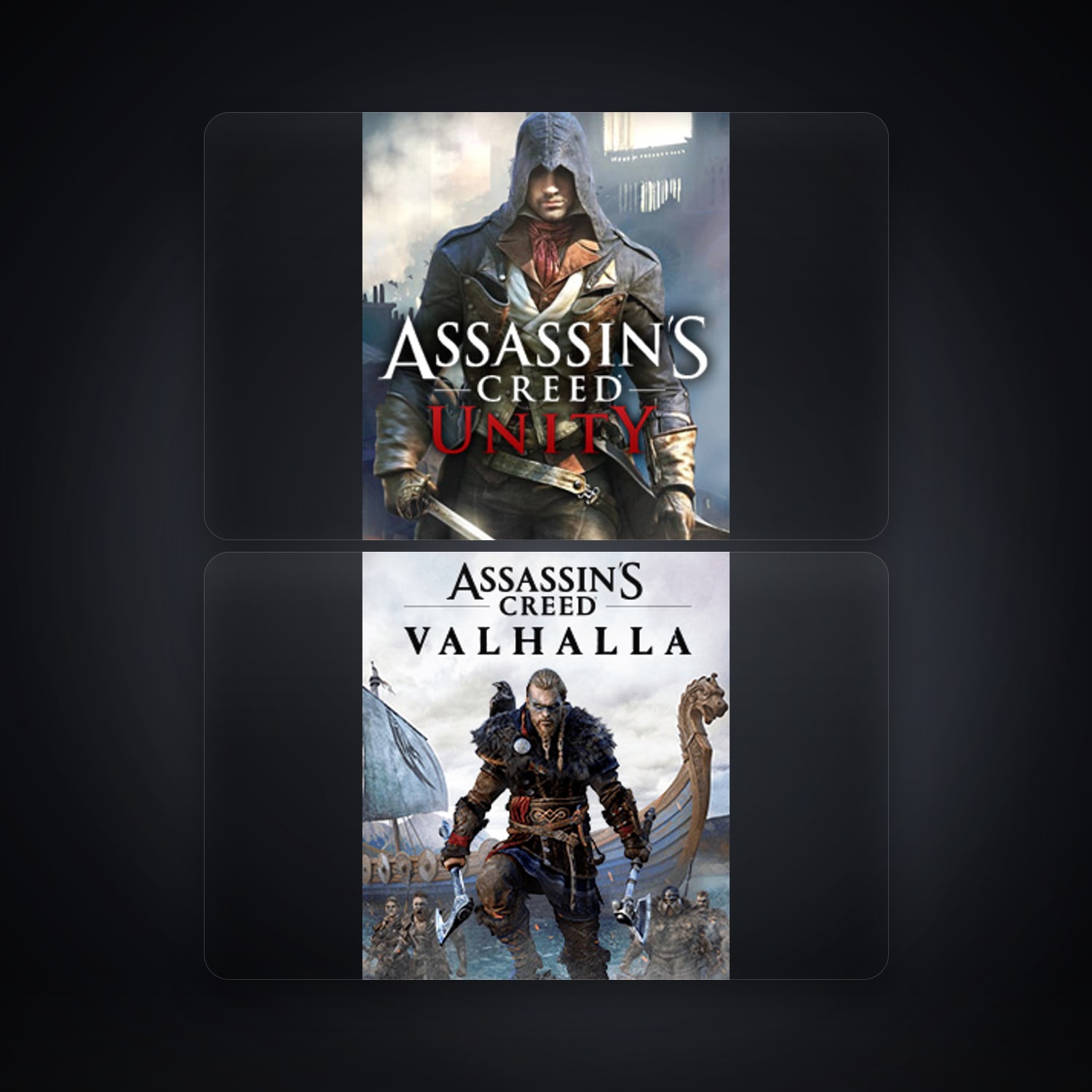 Ubisoft account — Assassin's Creed Unity + Assassin's Creed Valhalla — DK — HabibiAccounts