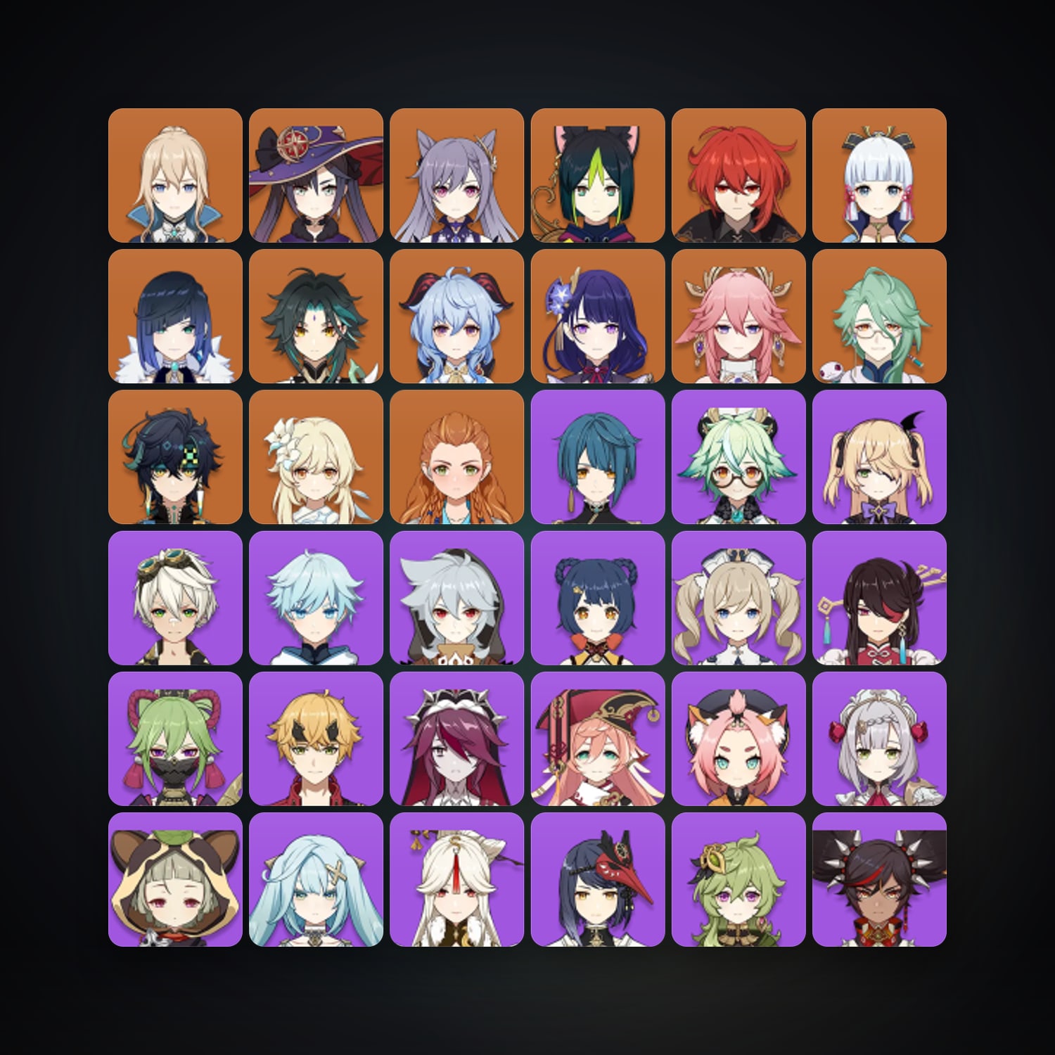 حساب جينشن إمباكت — AR 58 | 53 شخصية | 13× 5★ — HabibiAccounts