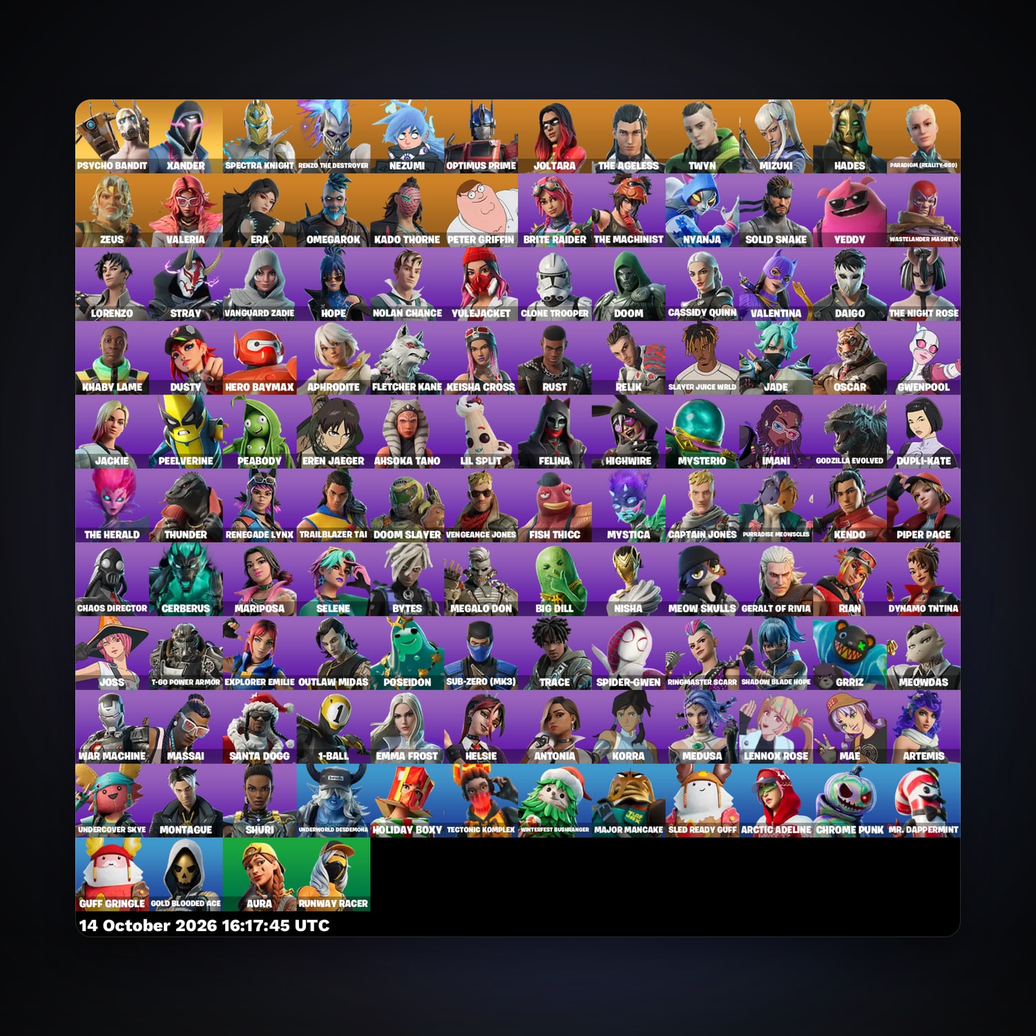 Fortnite account with Spectra Knight & Renzo the Destroyer — 124 skins — 2.8K V-Bucks — lvl 2882 — HabibiAccounts