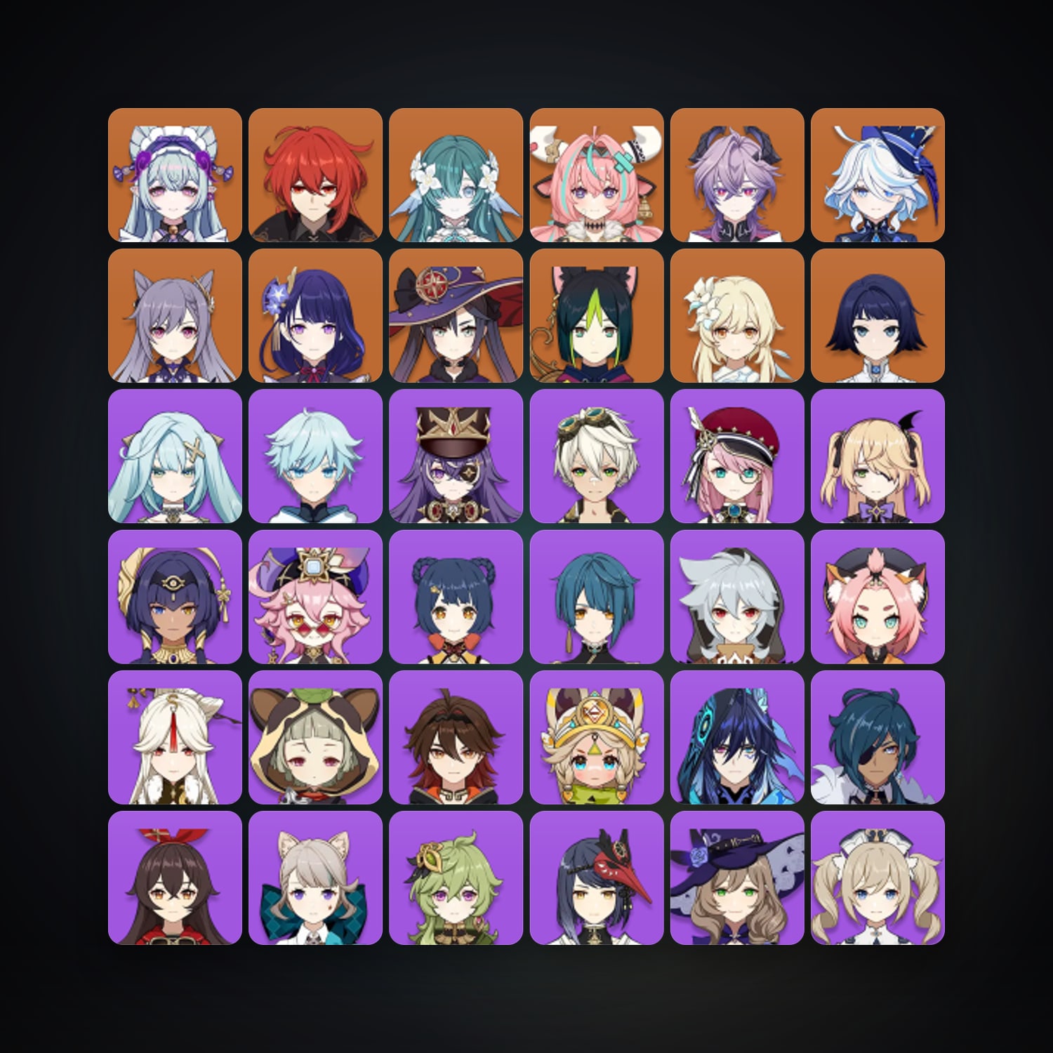 Genshin Impact account — AR 50 | 44 Chars | 10× 5★ — HabibiAccounts