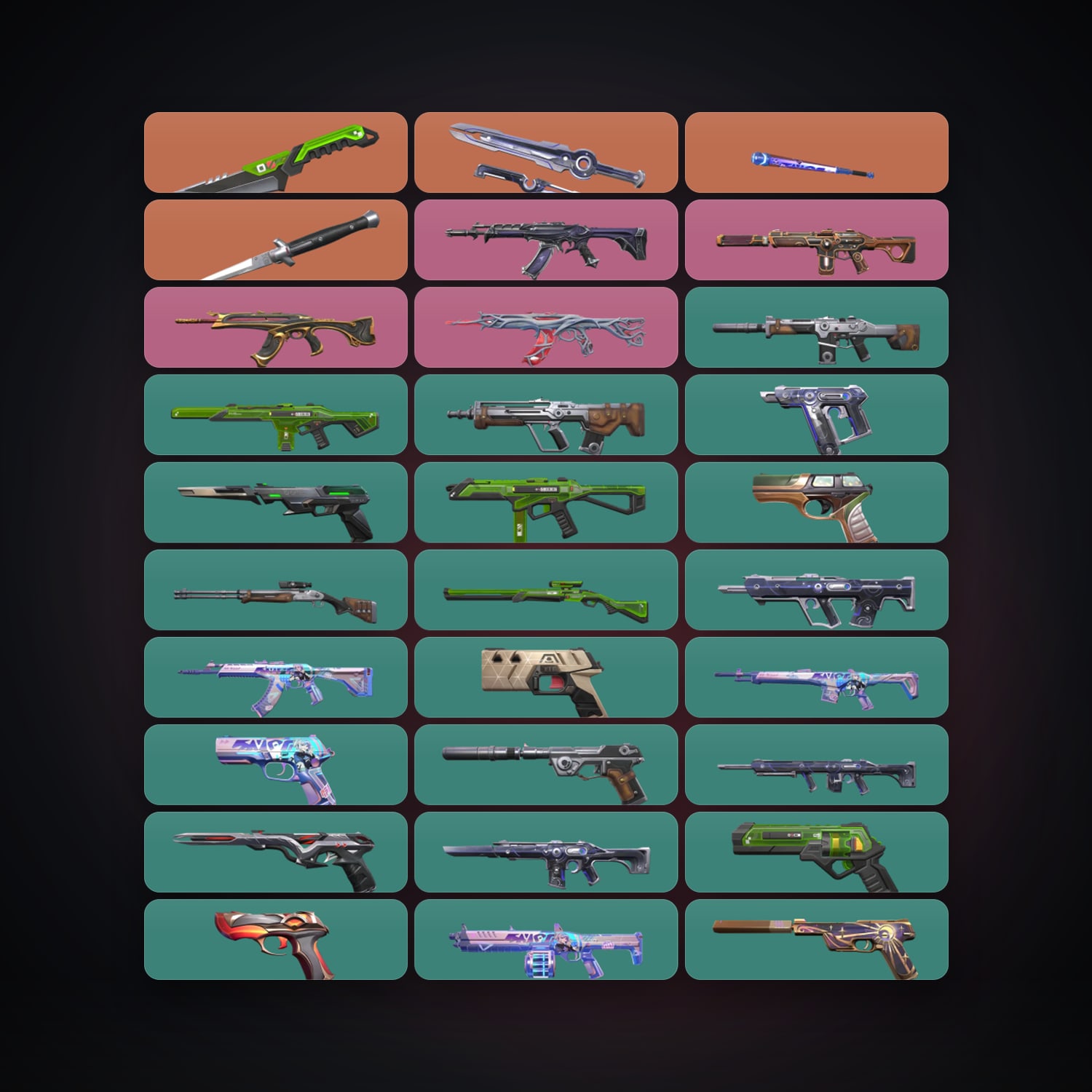 حساب فالورانت BR سيلفر 2، لوكر 55 سكن و4 سكين، لفل 206 — HabibiAccounts