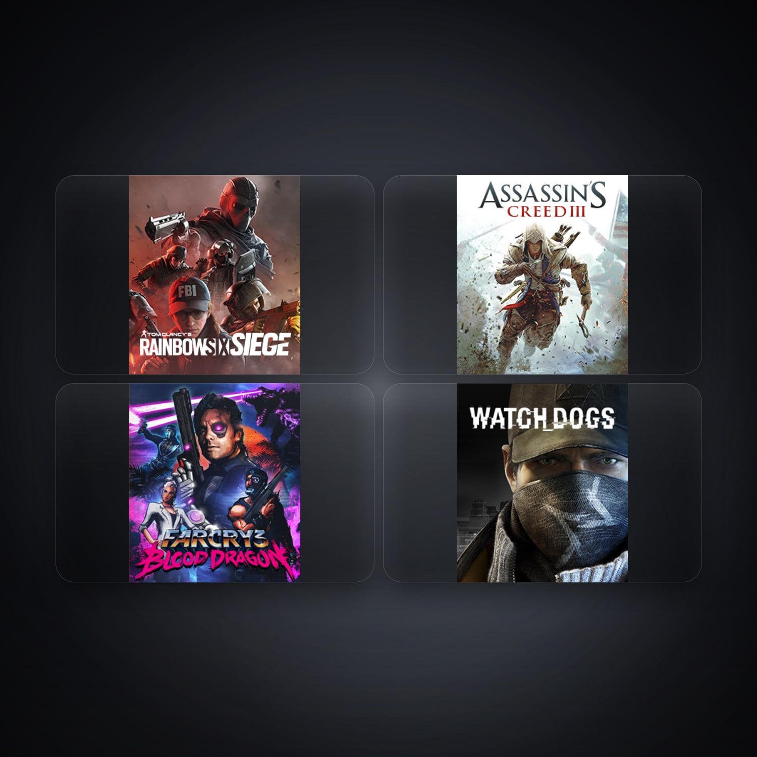 Ubisoft account — Tom Clancy's Rainbow Six Siege + Assassin's Creed III — DE — 4 games — HabibiAccounts