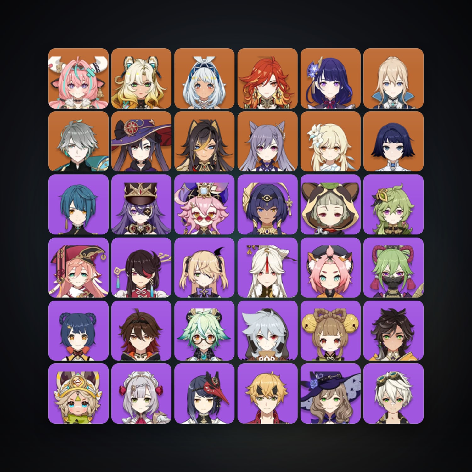 Genshin Impact account — AR 55 | 52 Chars | 10× 5★ — HabibiAccounts