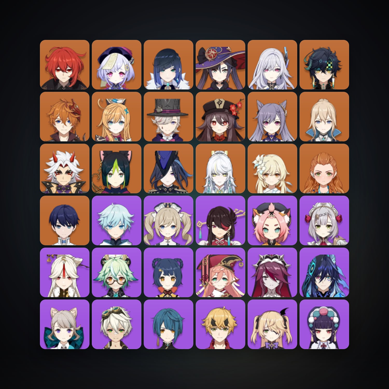 Genshin Impact | AR 57 | 61 Chars | 16× 5★ — Genshin / miHoYo Account — HabibiAccounts